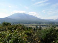 田頭城より望む岩手山