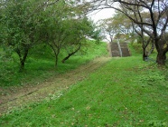 高水寺城の坂上の階段
