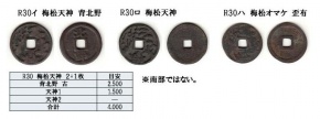 R30 梅松天神 3種組 R30 梅松天神 3種組