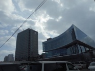 二月　盛岡の空（盛岡駅西口）
