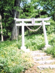 芦名沢の北にある熊野権現