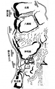 一戸城攻防戦  布陣図